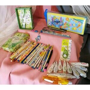 Japan Pencil Lot Angel Blue Daisy Lovers Heisei Retro Disney Stitch Gyaru Y2K